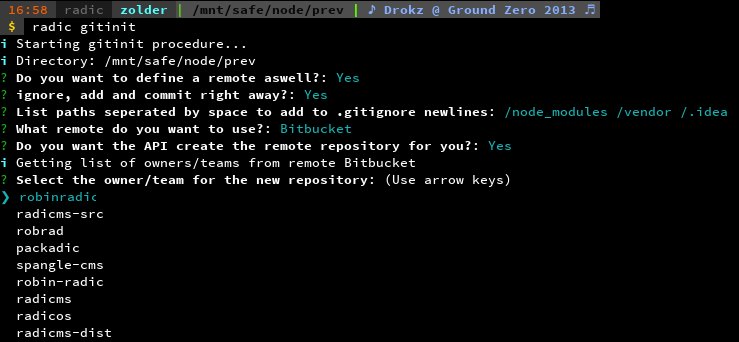 radic gitinit preview